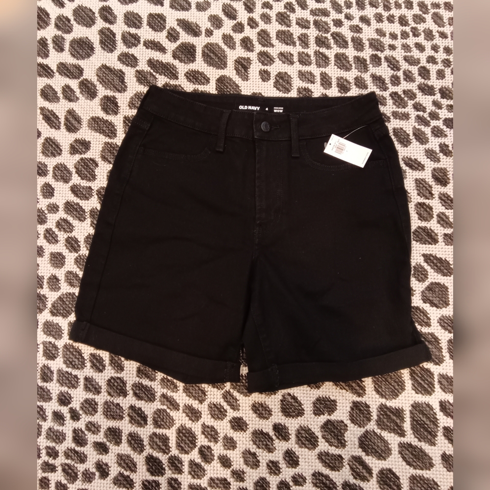Old Navy Women's Black Jean Shorts Size 4